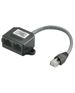 Double embase RJ45 blindée