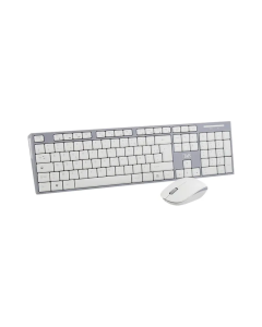 Ensemble clavier et souris sans fil blanc