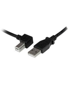 Câble USB 2.0 A vers USB B Coudé gauche